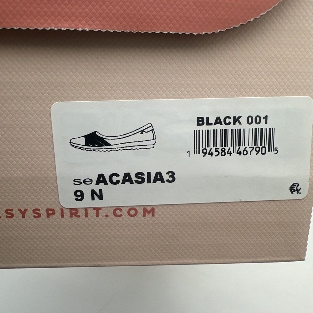 Easy Spirit Slip-on Ballet Flats Acasia Black Size 9 NIB - Picture 5 of 5